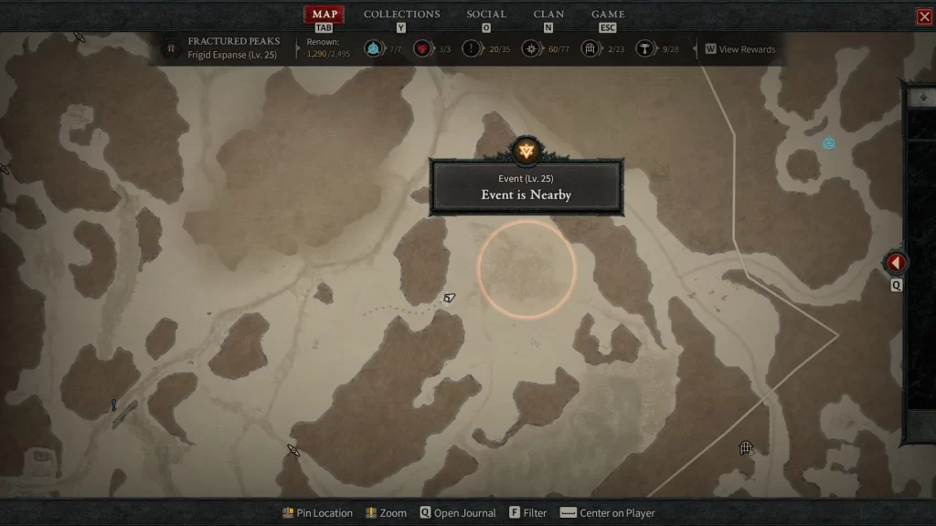 Diablo 4 - Random Event Location on Map