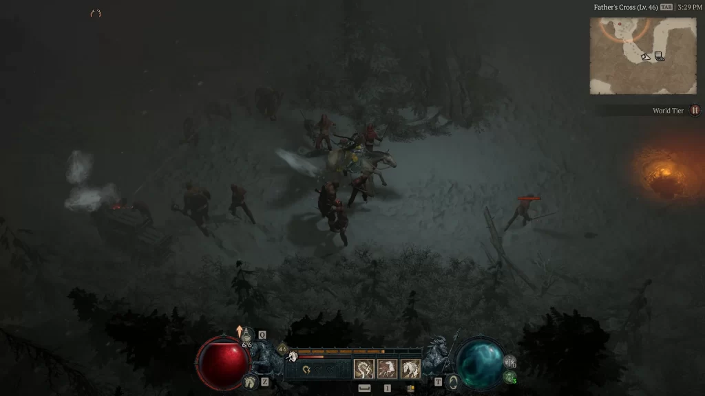 Diablo 4 - Riding a Mount Near Enemies