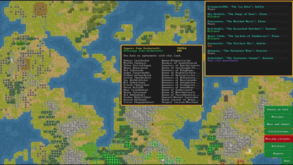 Dwarf Fortress - How to Find Trade Agreements