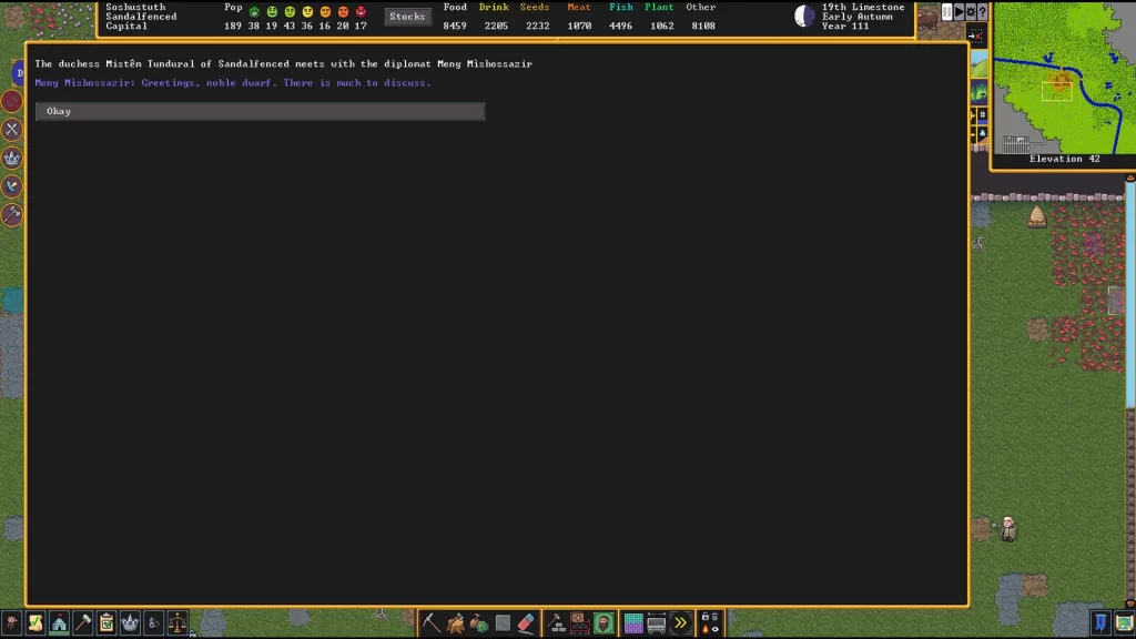 Dwarf Fortress - Starting Trade Agreements via Diplomacy
