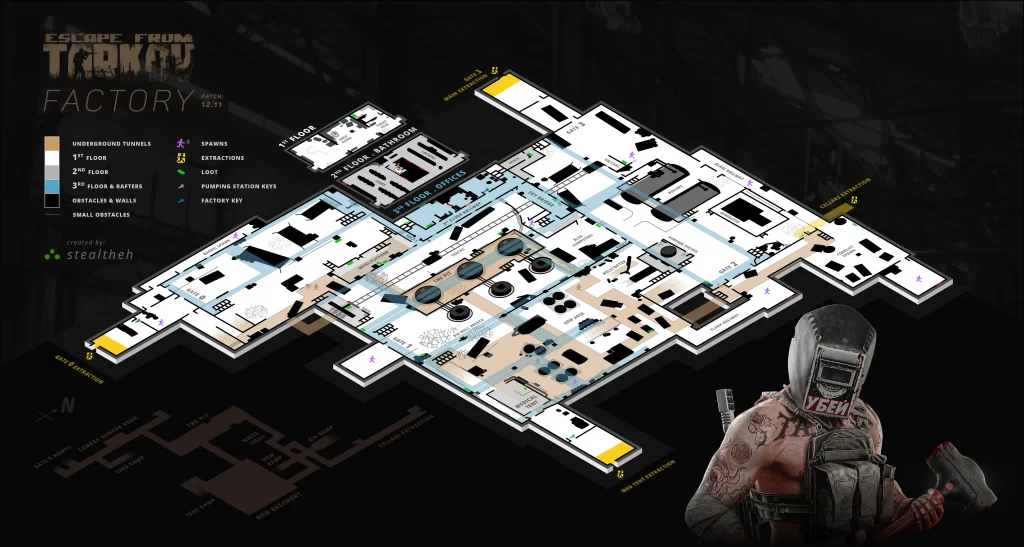 Escape from Tarkov - Factory Map Extractions New