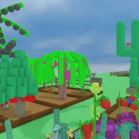 Grow a Garden Roblox Screenshot of a Vibrant Garden