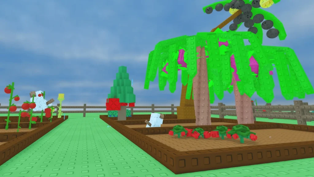 Grow a Garden Roblox Screenshot Showing a Dragon Fruit Tree