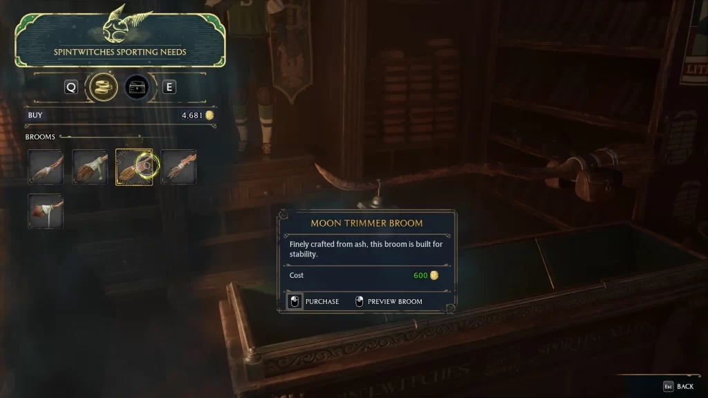 Hogwarts Legacy - Broom Shop Preview