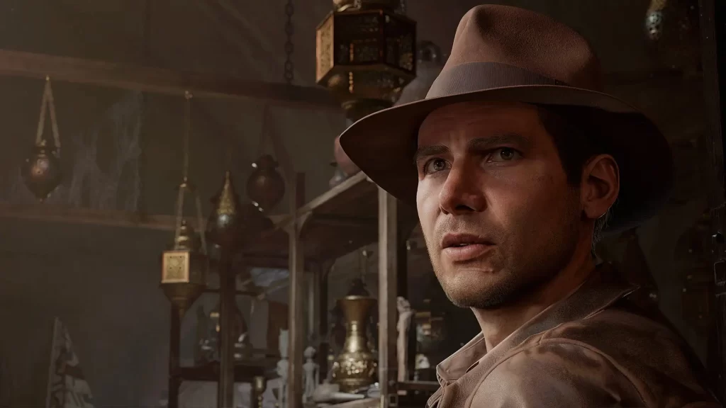 Indiana Jones and the Great Circle Showing Indy's Face