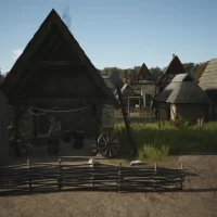 Manor Lords Screenshot of a Blacksmith