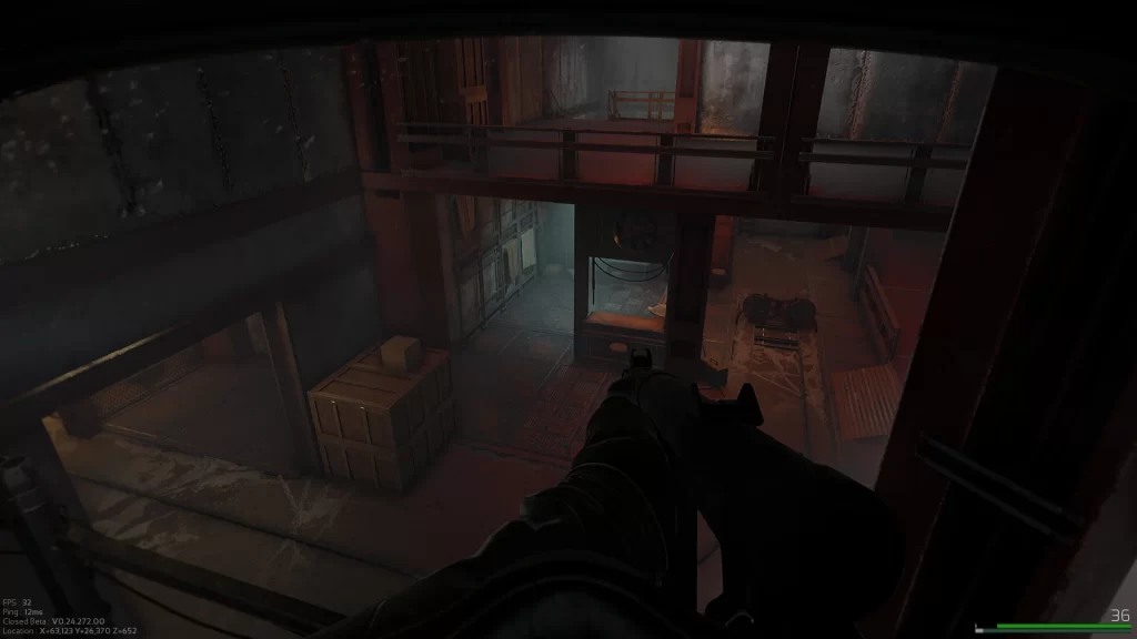 Marauders Gameplay Screenshot Looking Over Balcony