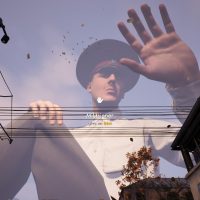 Militsioner Screenshot of a Giant Cop Waving