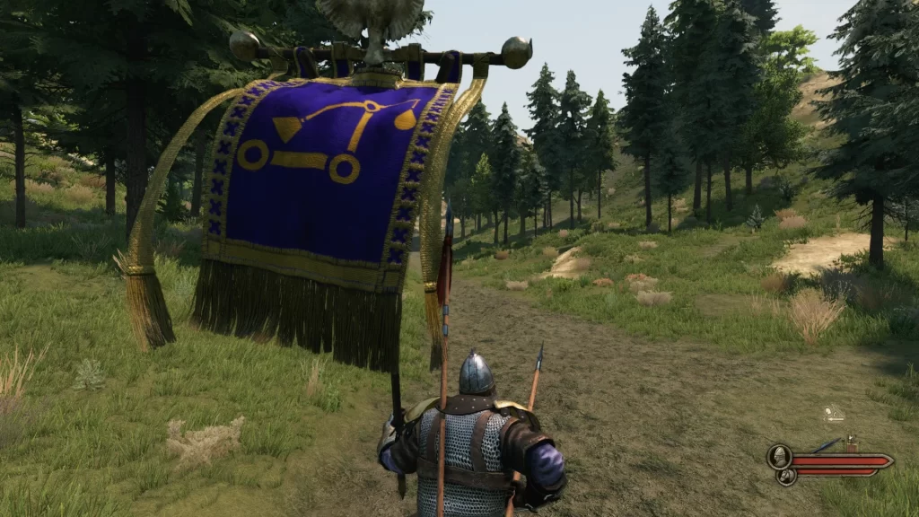 Mount & Blade 2 Bannerlord - Couch Lance With Banner
