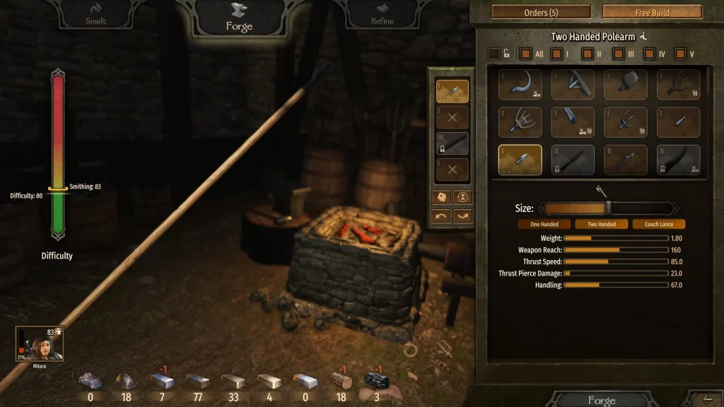 Mount & Blade 2 Bannerlord - Crafting a Couch Lance Polearm
