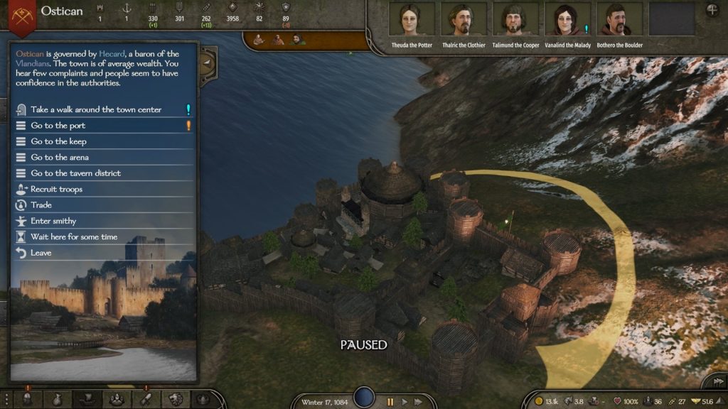 Mount & Blade 2 War Sails Screenshot of the town Ostican