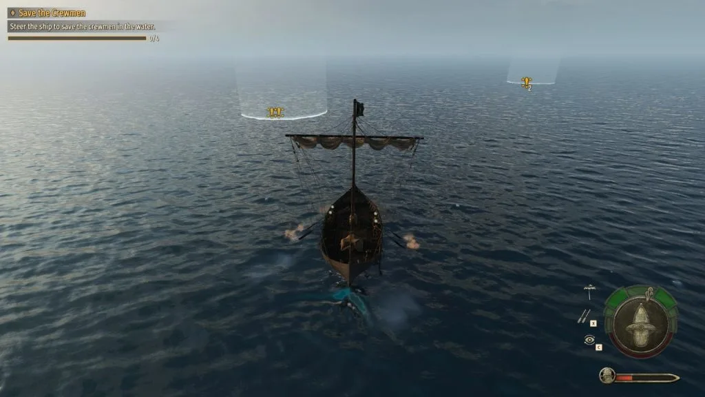 Mount & Blade 2 War Sails screenshot of a boat sailing in the water