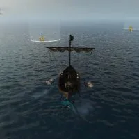 Mount & Blade 2 War Sails screenshot of a boat sailing in the water