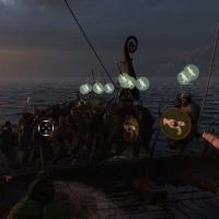Mount & Blade War Sails screenshot of two ships in the ocean with troops fighting on board