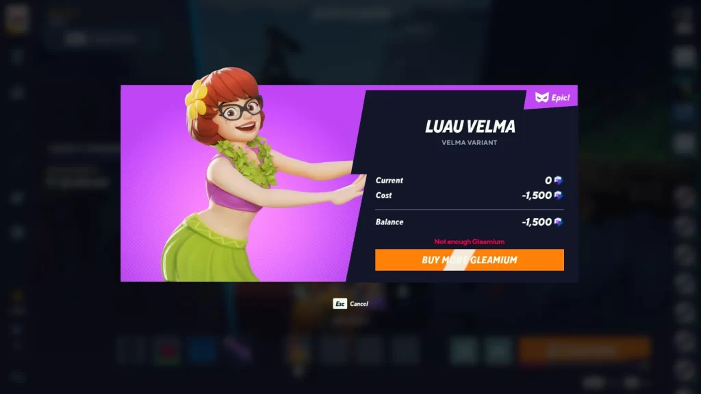 MultiVersus - Luau Velma Gleamium Price