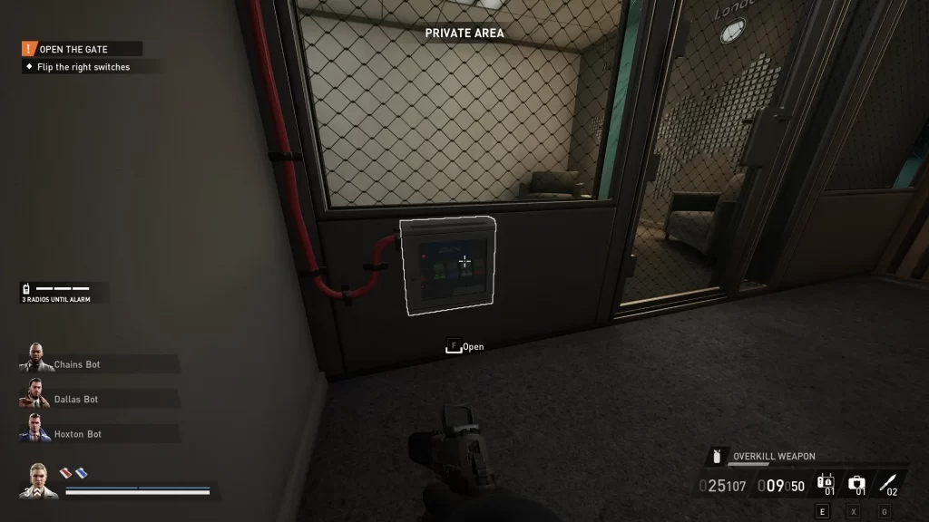 Payday 3 - Opening the Vault Gate Switch Panel