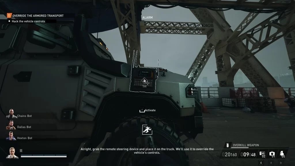 Payday 3 - Steering Device on Armored Transport