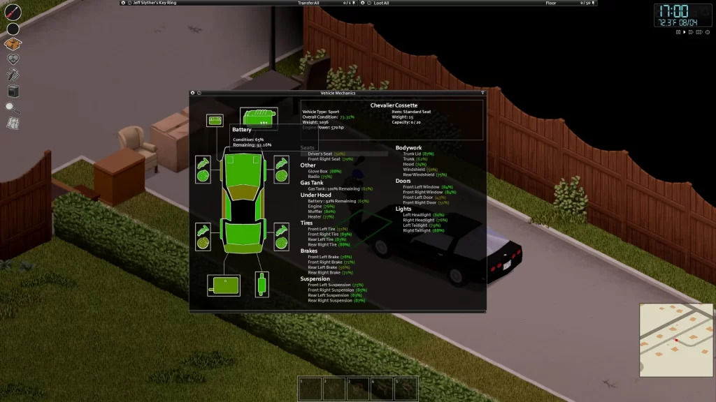 Project Zomboid - Checking Car Battery