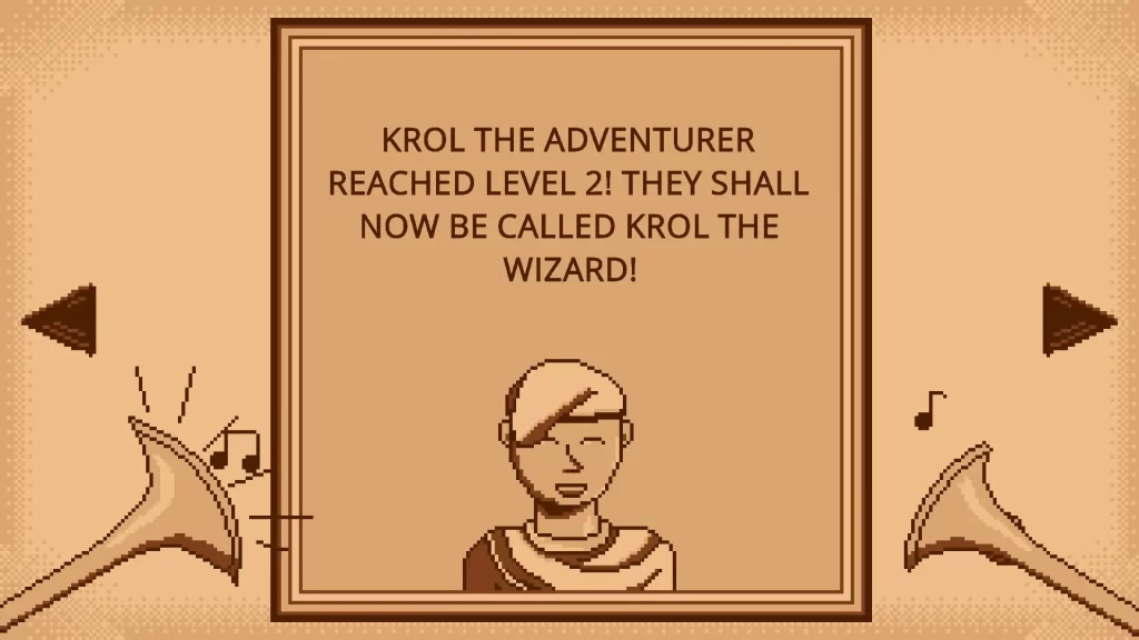 Quest Giver - Krol the Adventurer Leveling Up