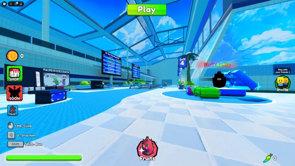 Roblox Cliff Screenshot of an Airport Lobby