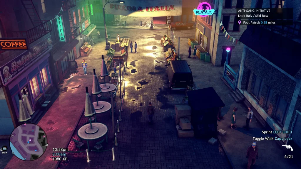 The Precinct Screenshot of Little Italy at Night