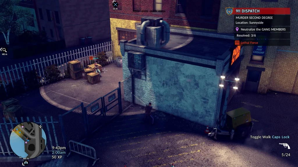 The Precinct Screenshot of a Gunfight