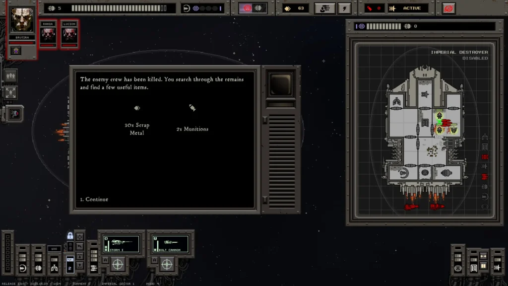 Void War Screenshot of Rewards From Wiping Enemy Crew