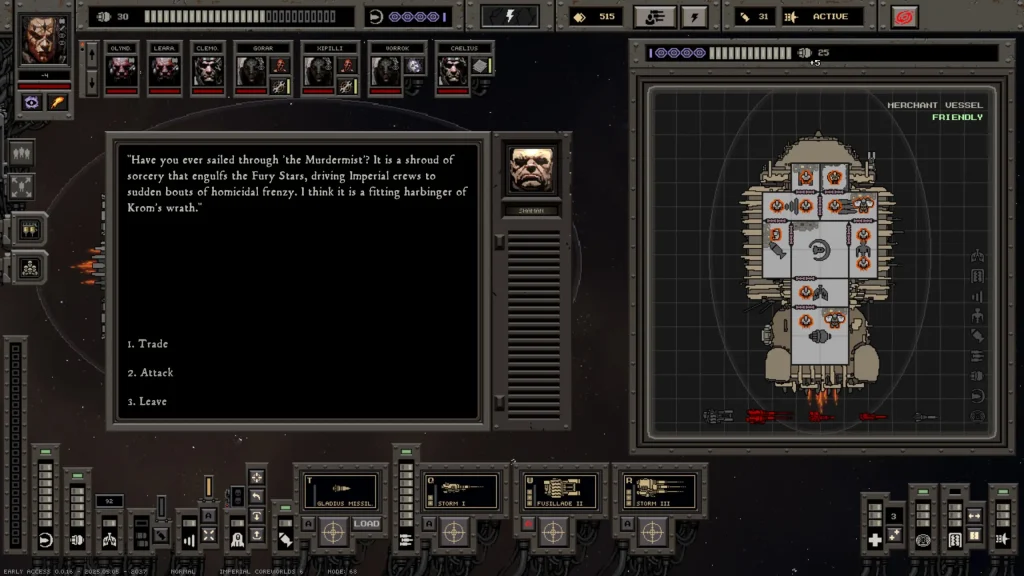 Void War Screenshot of a Conversation With a Trader