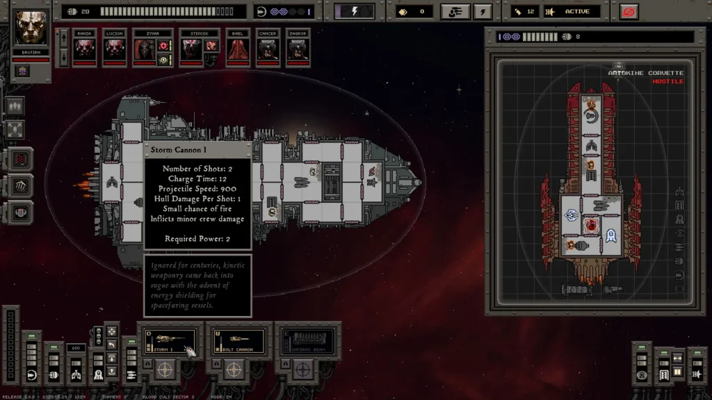 Void War Screenshot of a Storm Cannon I's Description