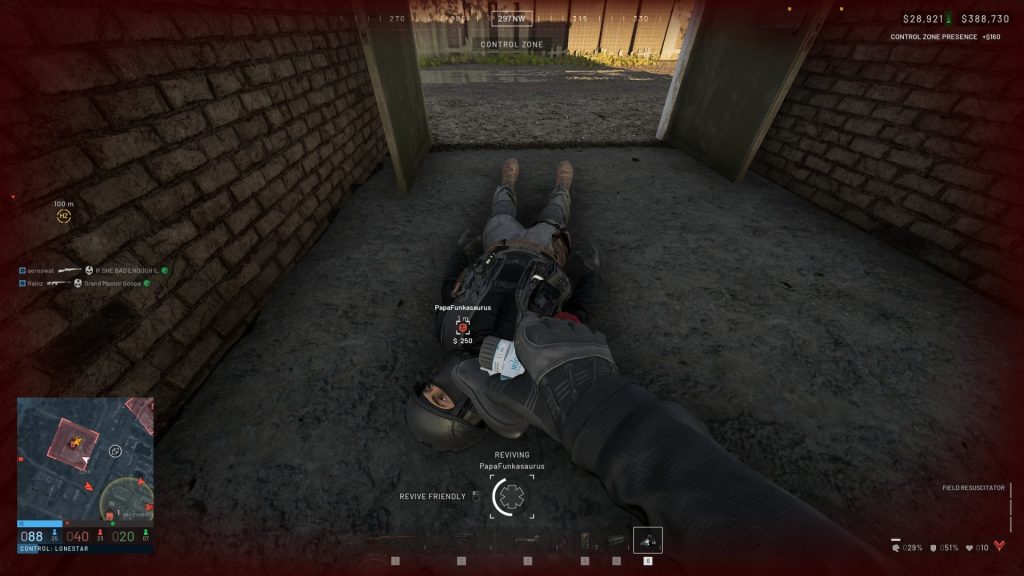 Wardogs Reviving Someone With a Resuscitator