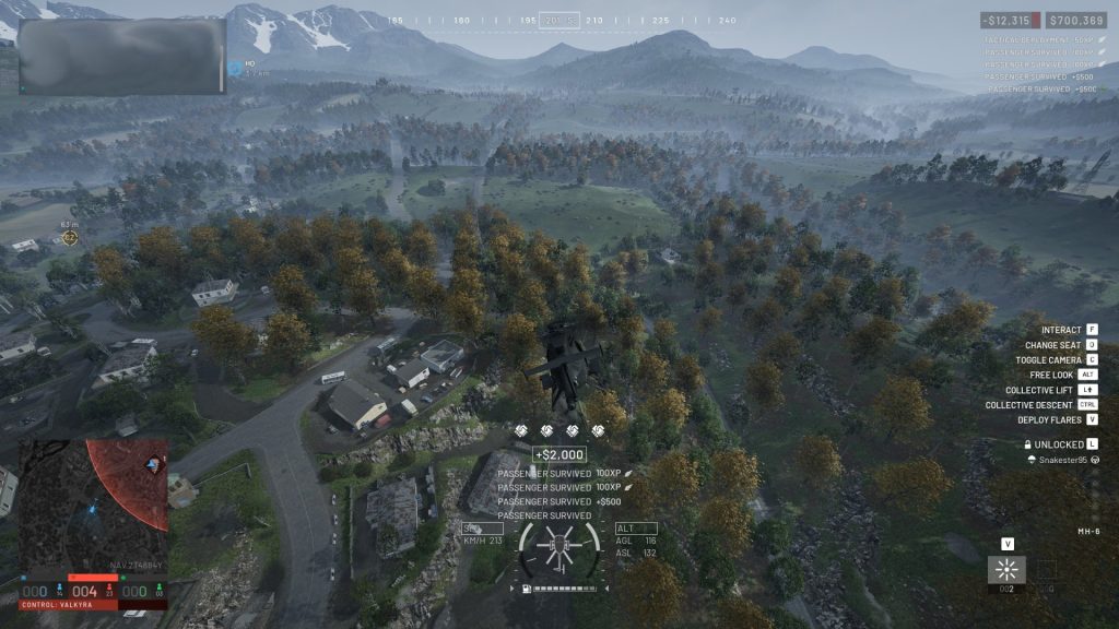 Wardogs Screenshot of Flying a Helicopter With Four Passenger Survived Bonuses