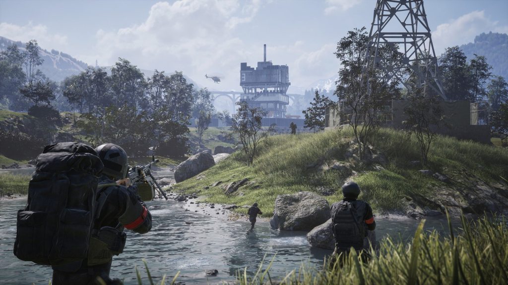 Wardogs Soldiers Looking at Tower 3 in the Distance