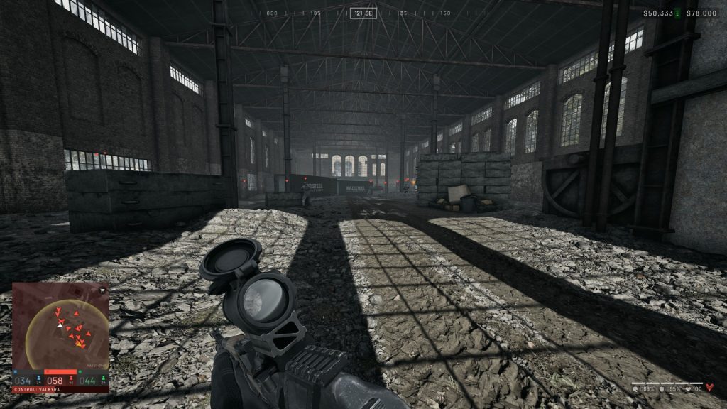 Wardogs Standing Inside the Hot Zone in a Warehouse